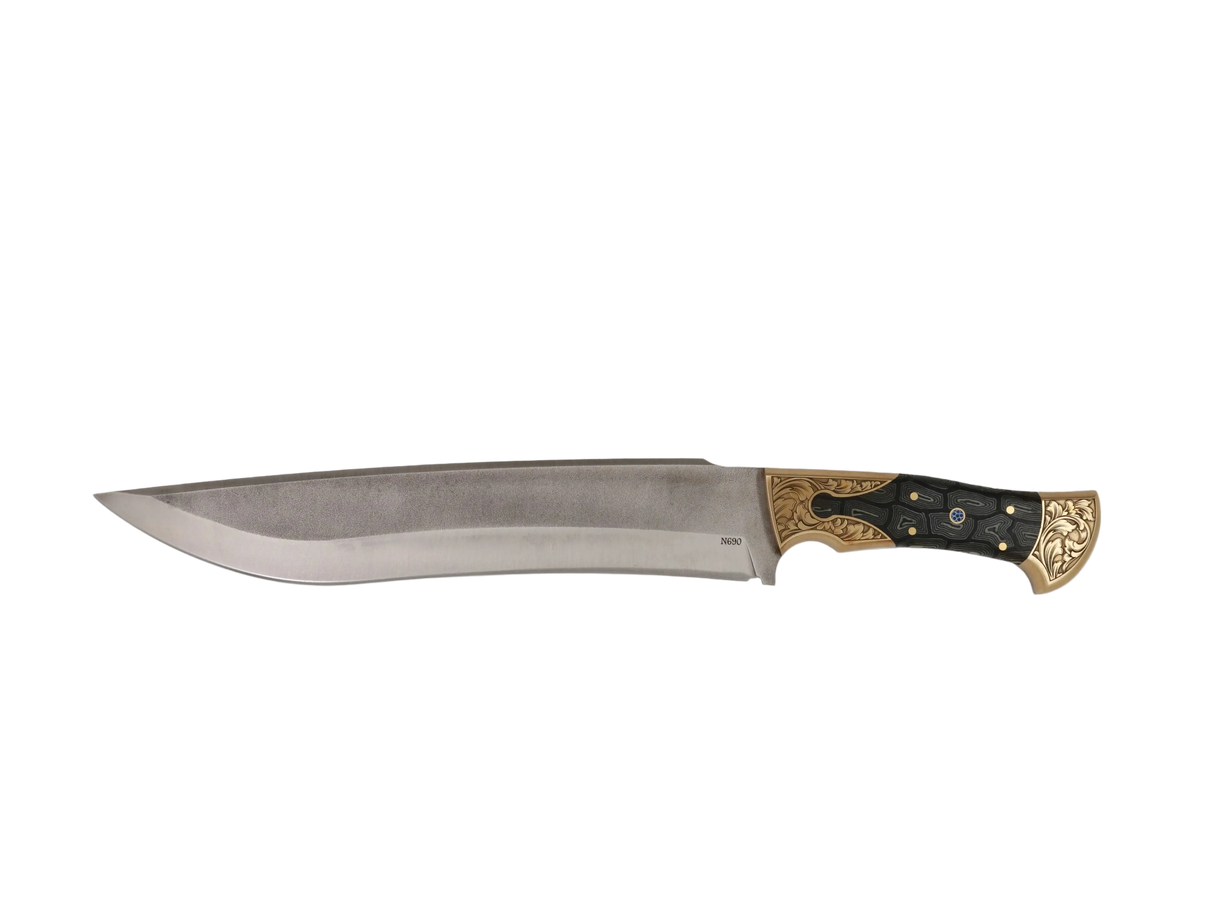 Messerfieber Emir 265 N690 handgefertigtes Unikatmesser mit Micarta-Griff