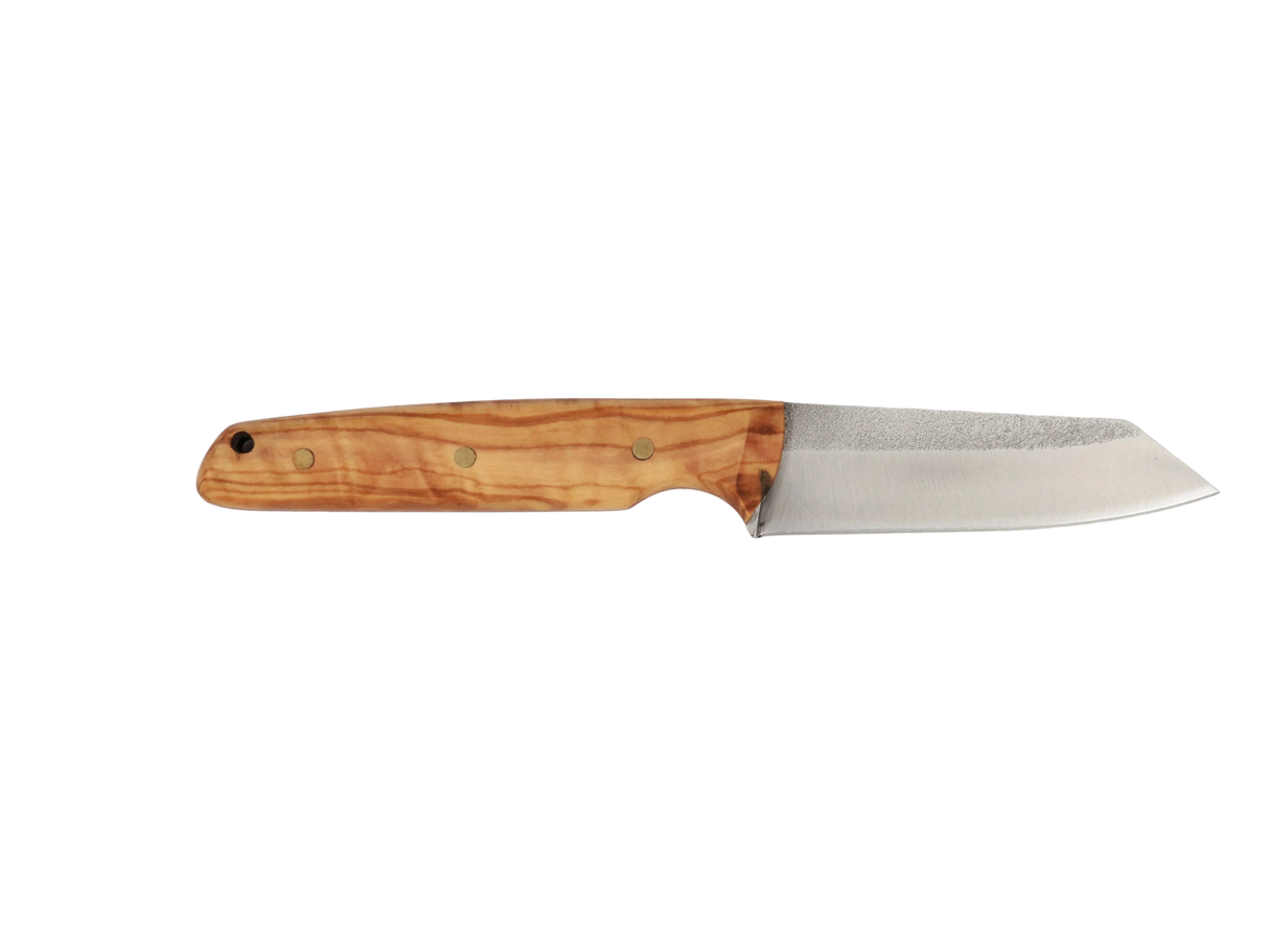 Messerfieber Woodpecker Scout D2 mit Olivenholzgriff und Sheepfoot-Klinge