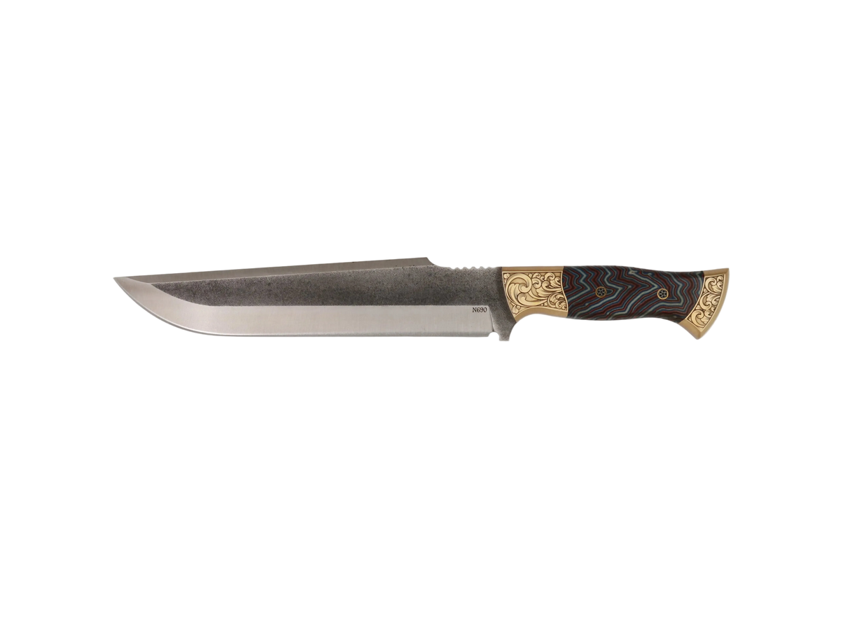Messerfieber Saray 220 N690 handgefertigtes Unikatmesser mit Micarta-Griff
