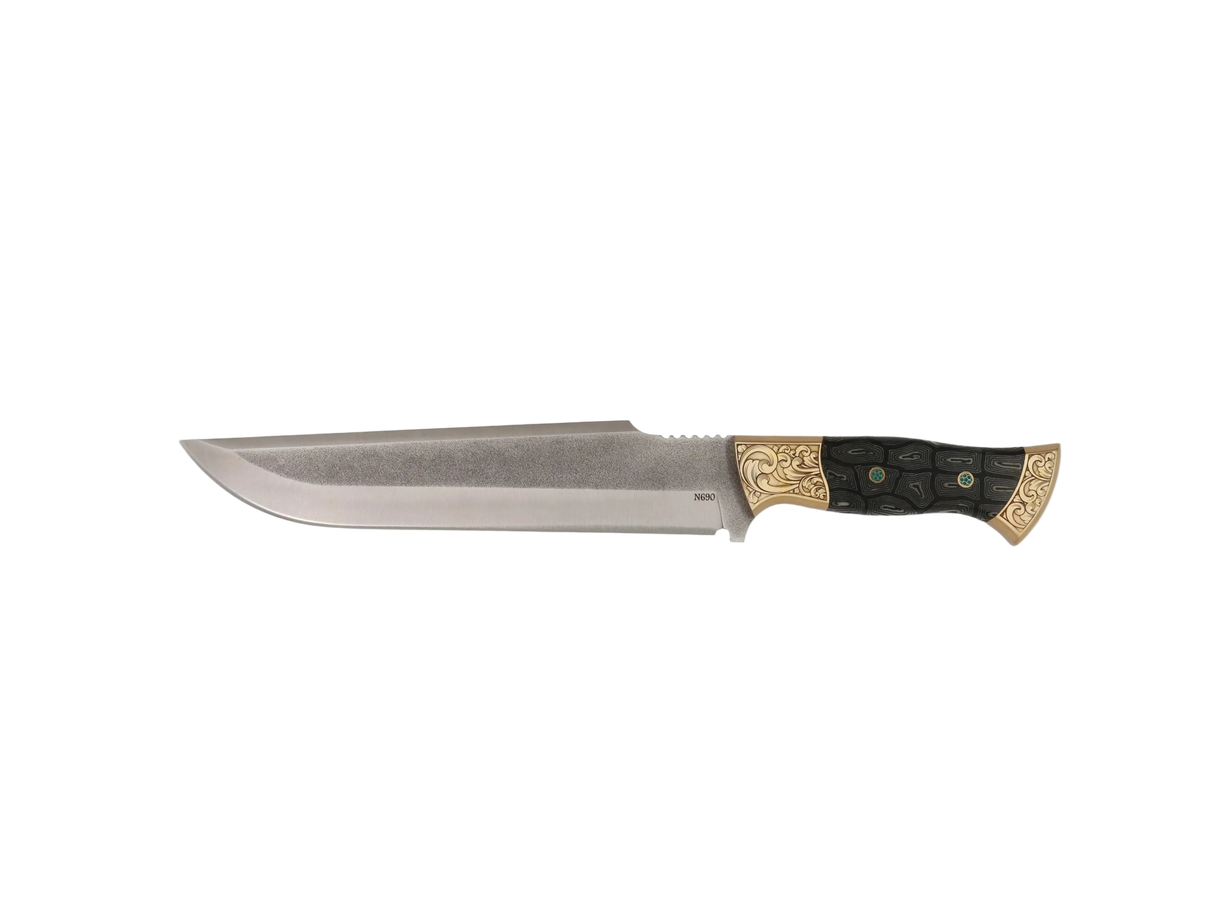 Messerfieber Saray 220 N690 handgefertigtes Unikatmesser mit Micarta-Griff
