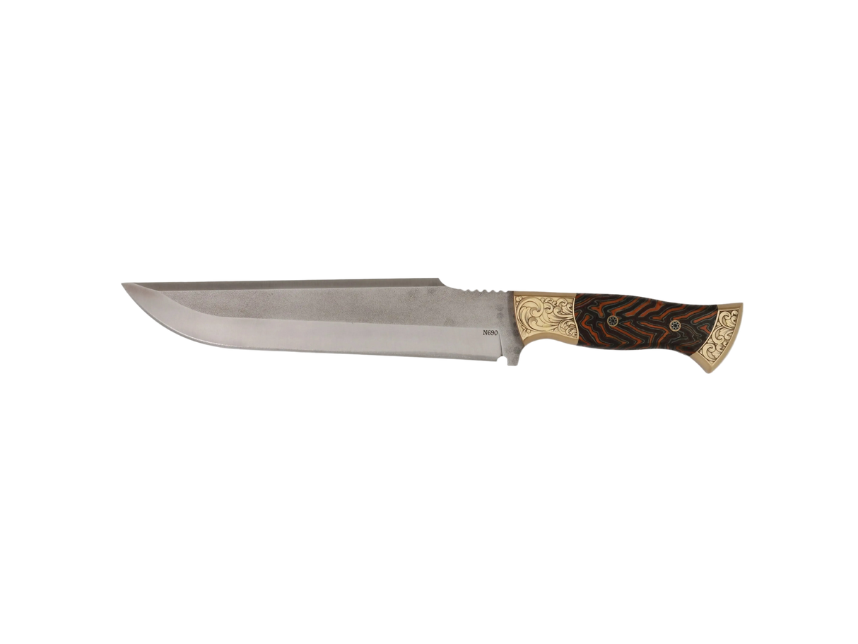 Messerfieber Saray 220 N690 handgefertigtes Unikatmesser mit Micarta-Griff