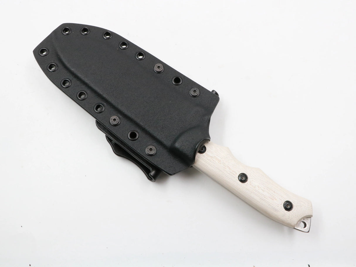 Messerfieber Dog Kydex in weiss in draufsicht