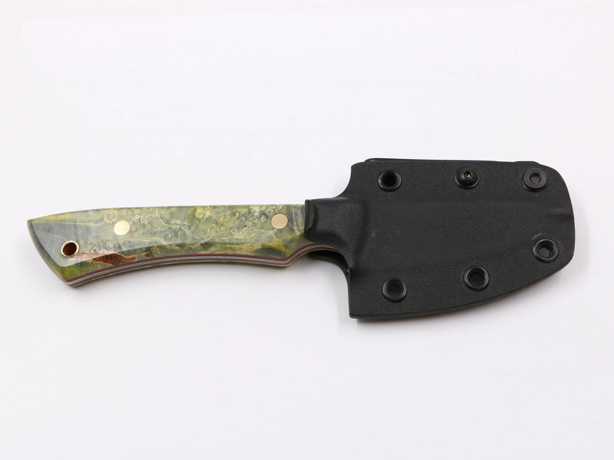 Farbspitzla – mit Kydex-Scheide, Frontansicht