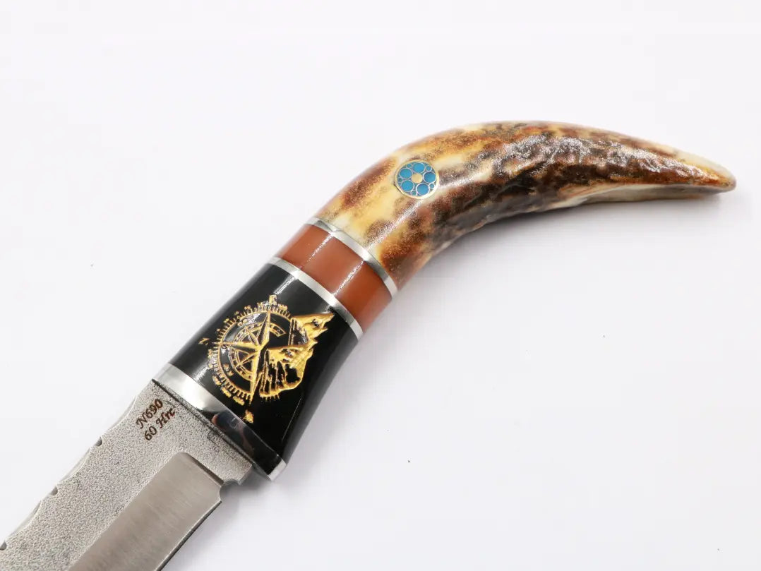 Knife fever staghorn blade