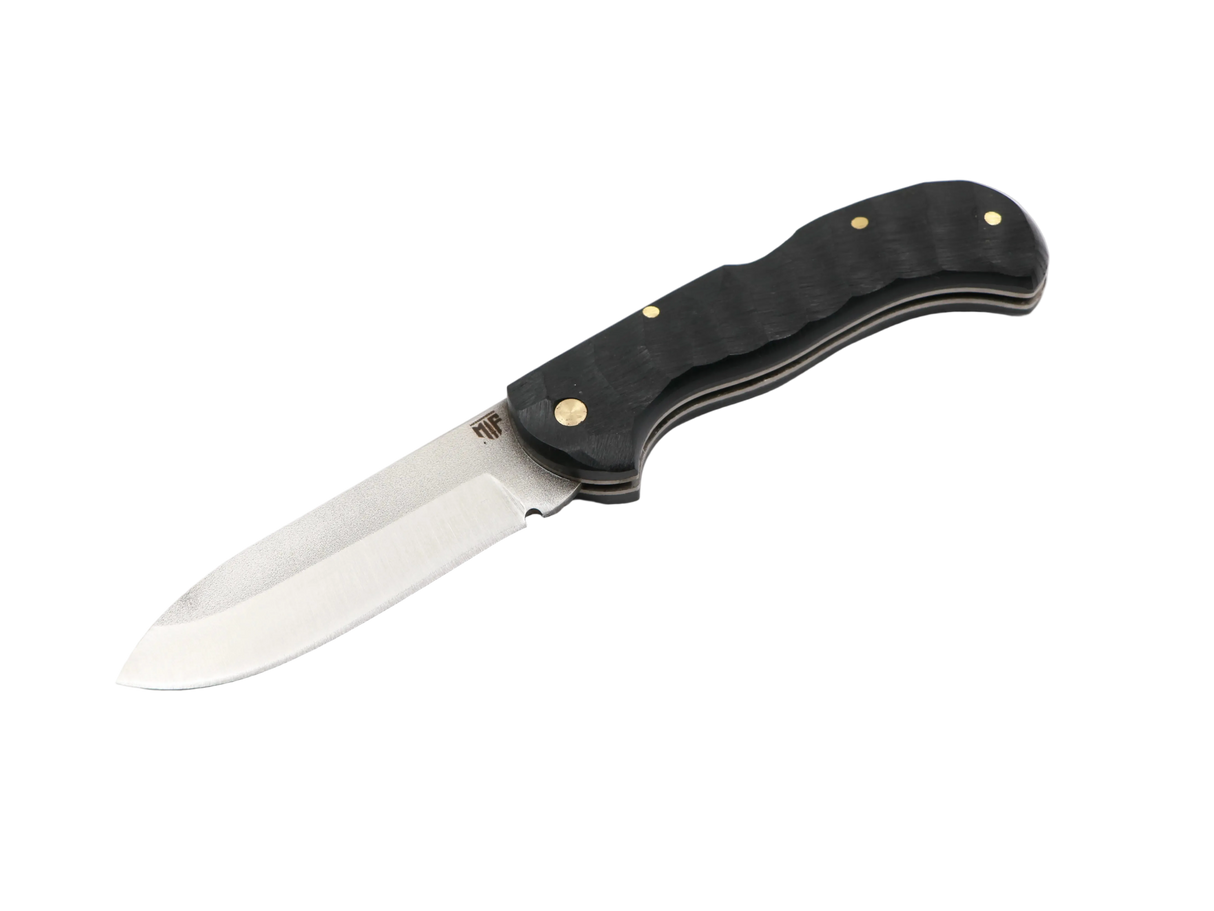 Messerfieber Klappmatrose Taschenmesser geöffnet – 90 mm Klinge, T10 Griff schwarz, Backlock“