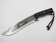 Messerfieber Black Wolf mit Gravur auf der Klinge – Freisteller auf weißem Hintergrund