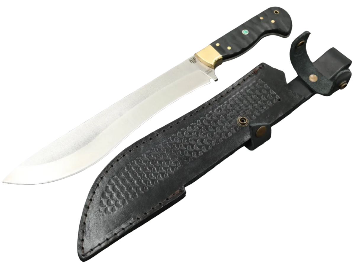 Messerfieber Myrk T10 N690 mit schwarzer Lederscheide