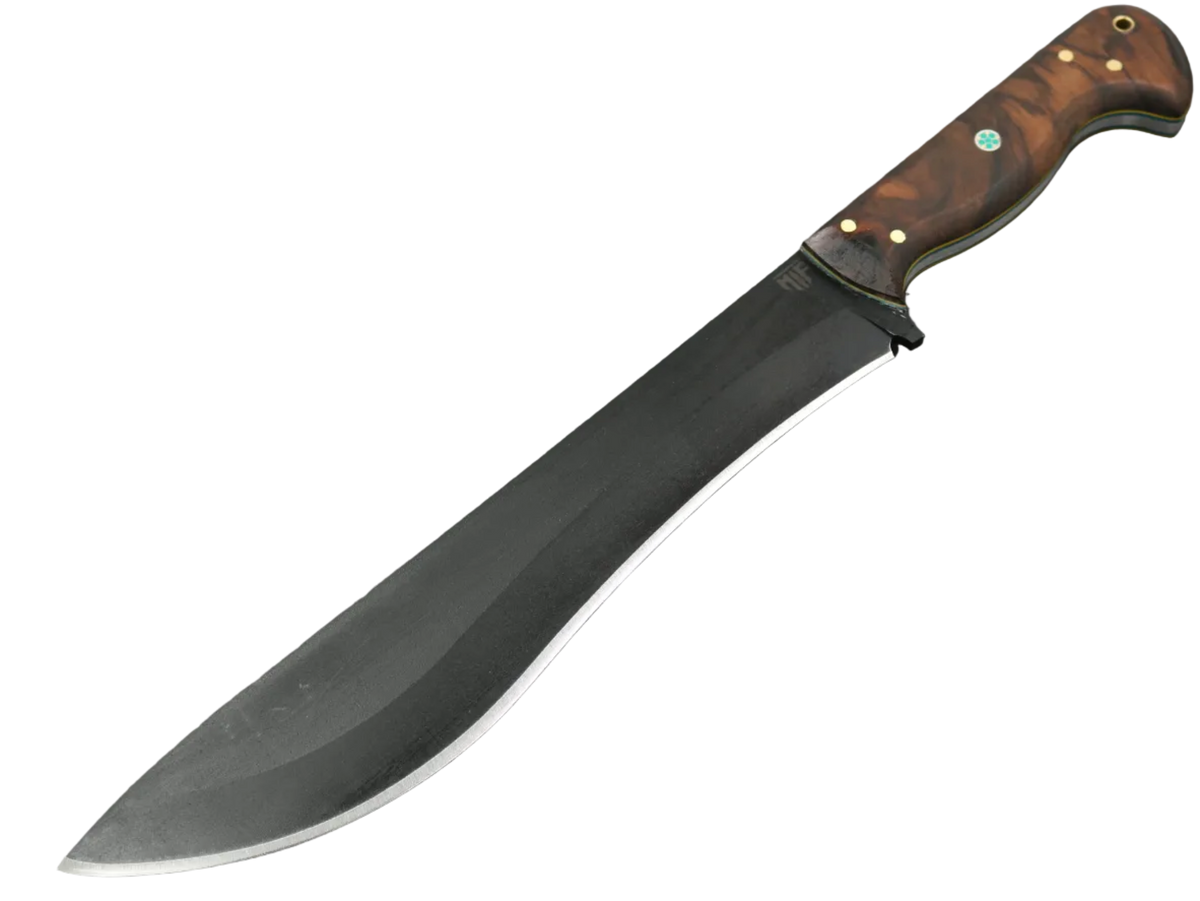 Messerfieber Myrk mit dunkler Klinge und natürlichem Walnussholzgriff