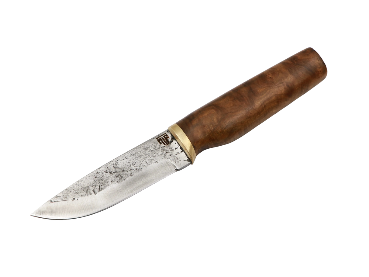 Handgefertigtes Messerfieber Nordic Grain Puukko mit Maßerpappel-Griff und 50CrV4-Stahlklinge