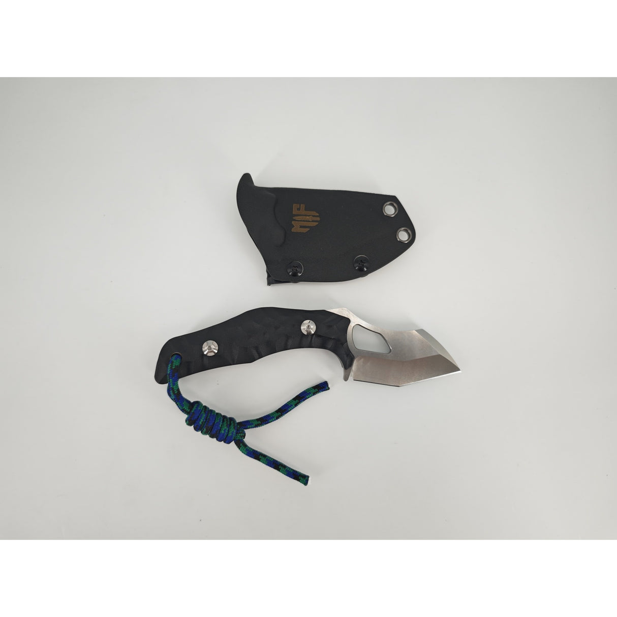 T Rex Kralle in Schwarz – geöffnete Ansicht mit freiliegender Schneide