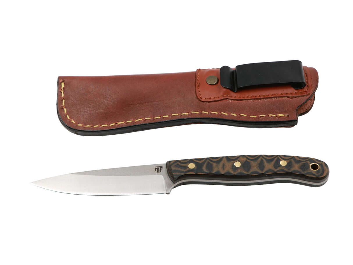 MF Waldspitze Full-Tang Messer T10 Griff und Edelstahlklinge