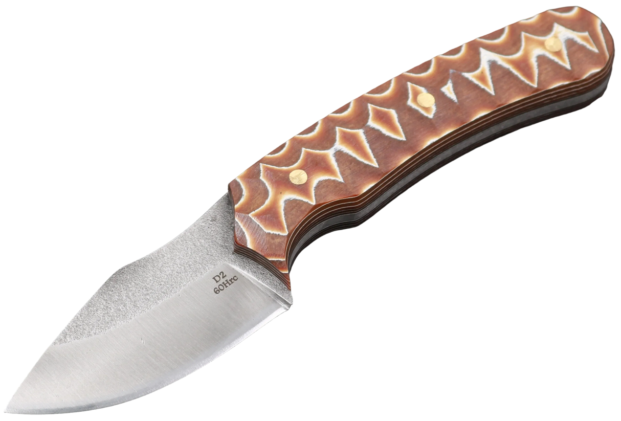 Messerfieber Ask mit D2-Klinge und Griffvariante Brown Pattern