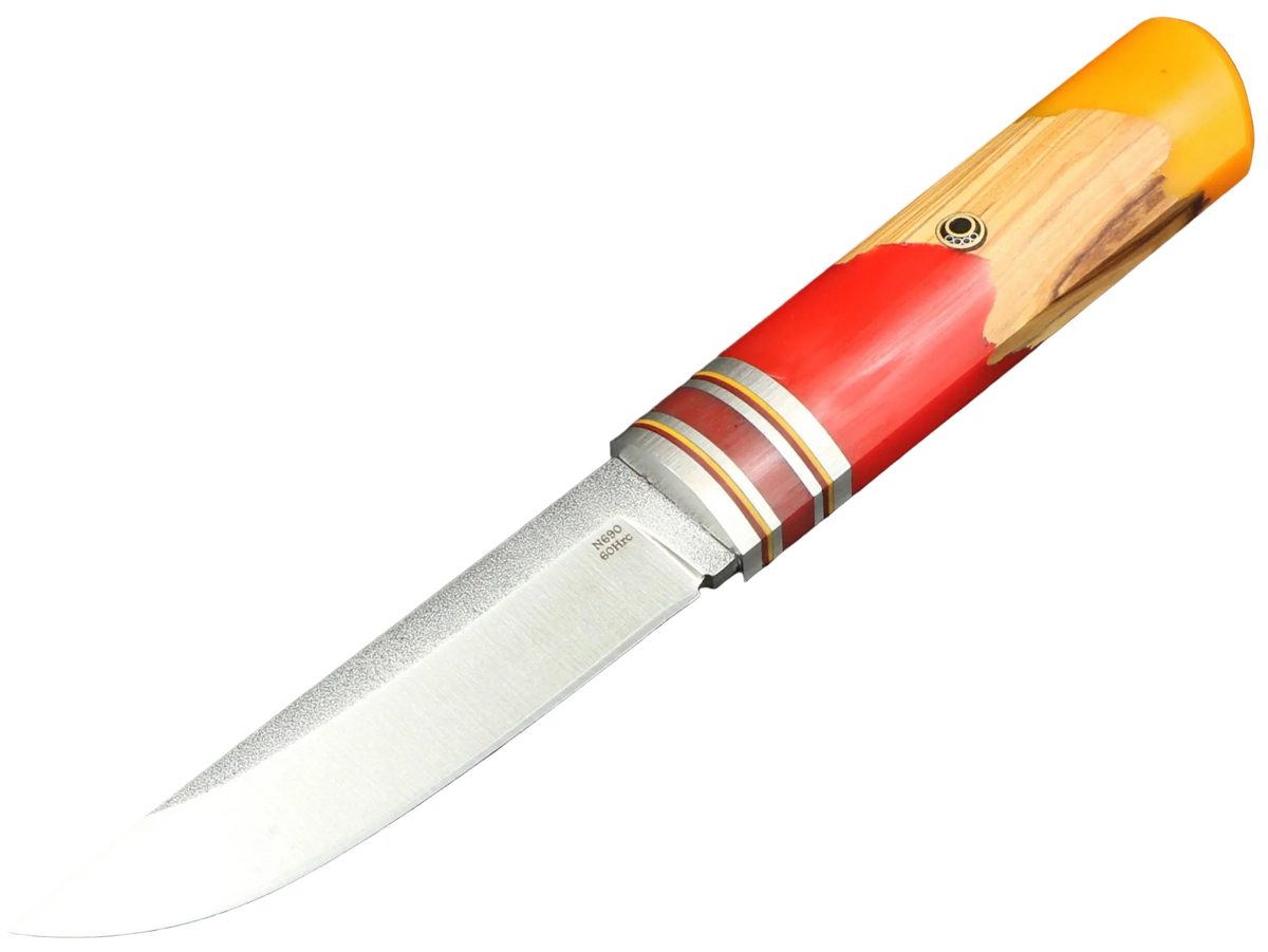 Messerfieber Kajo – Griff 1, Seitenansicht mit N690-Klinge