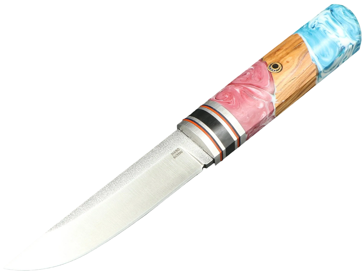 Messerfieber Kajo – Griff 7, Seitenansicht mit N690-Klinge