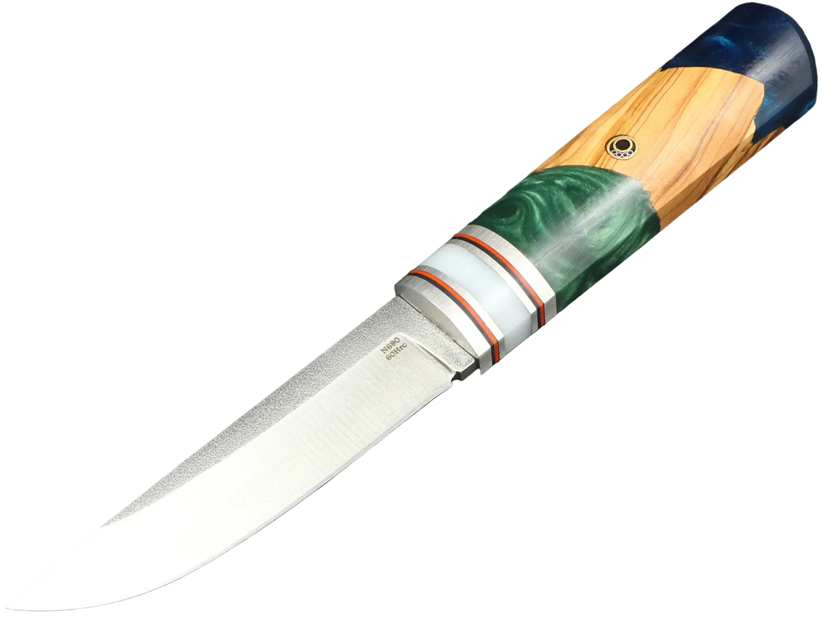Messerfieber Kajo – Griff 15, Seitenansicht mit N690-Klinge