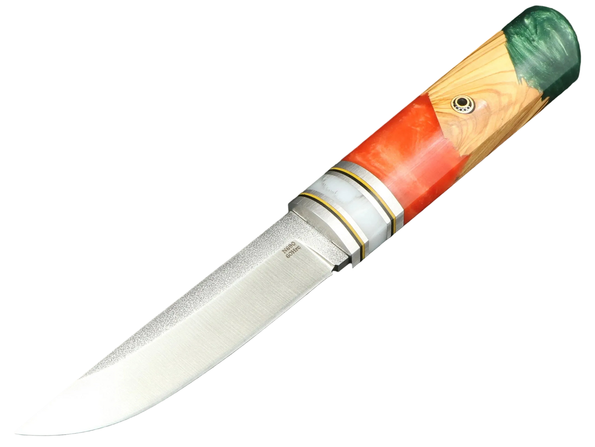 Messerfieber Kajo – Griff 20, Seitenansicht mit N690-Klinge