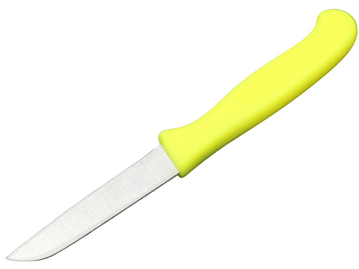 Messerfieber Solinger Zöppken mit gelbem Kunststoffgriff und 75-mm-Klinge