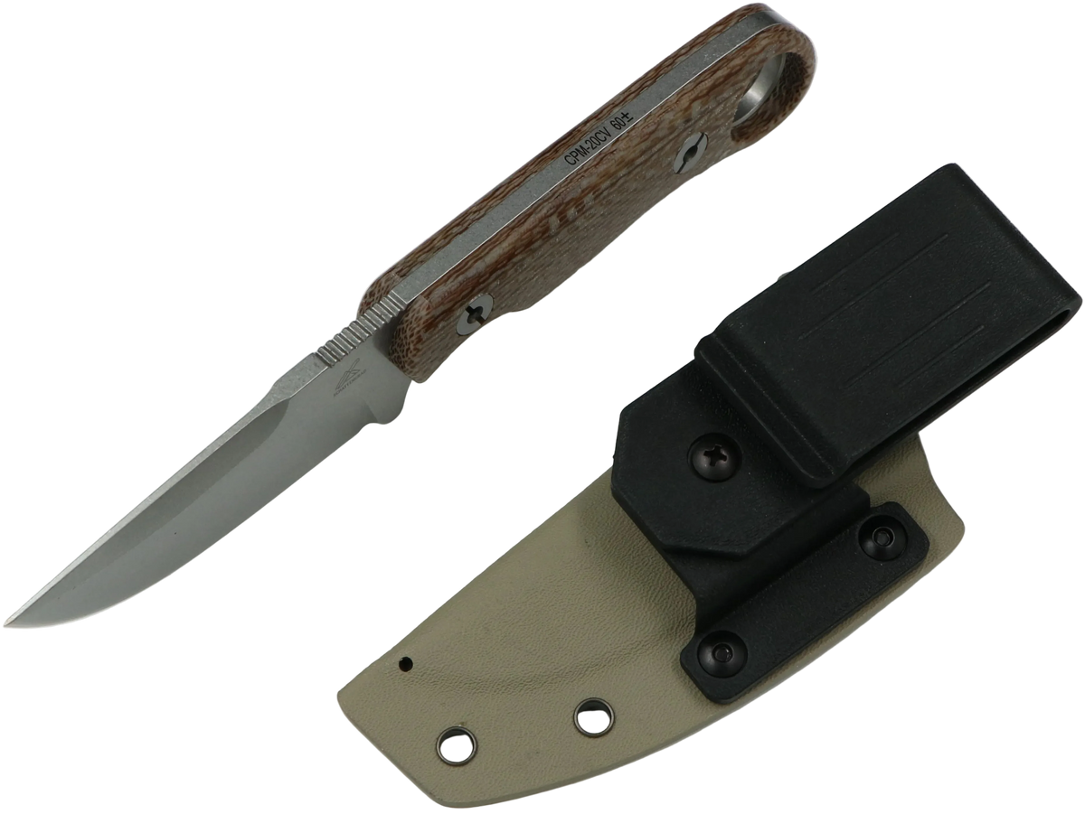 SCHATTENGRAD Kamm Dawn Grau mit Micarta-Griff und Kydexscheide