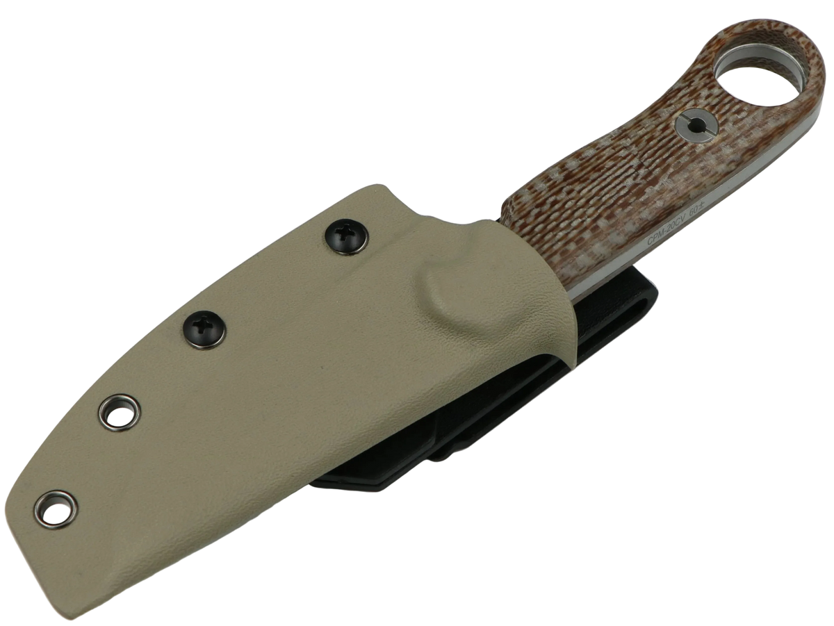SCHATTENGRAD Kamm Dawn Grau mit Micarta-Griff und Kydexscheide