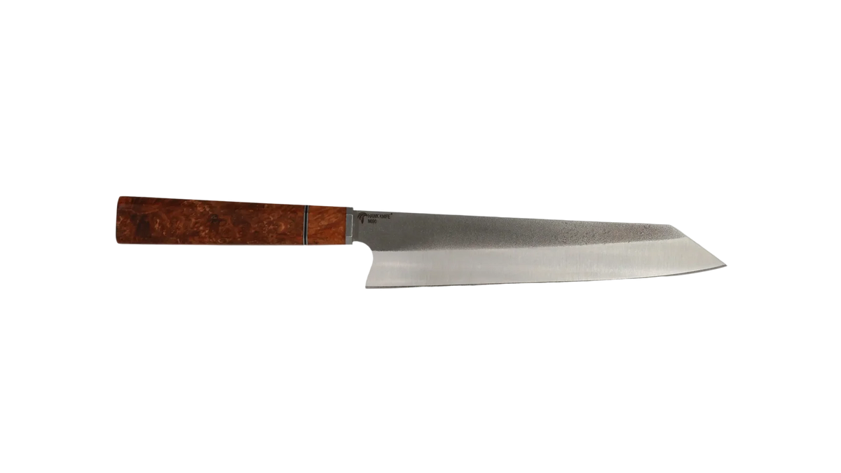 HAWK Knife Kiritsuke N690 M mit braun gemasertem Griff