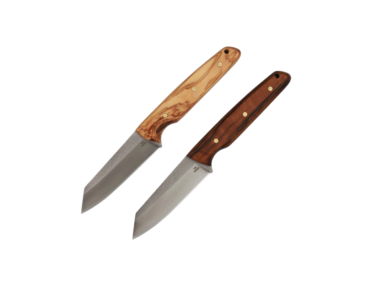Messerfieber Woodpecker Scout D2 Messer mit Walnussholz und Olivenholz Griff