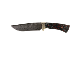 Messerfieber Arkan 130 Damast handgefertigtes Unikatmesser mit Micarta-Griff