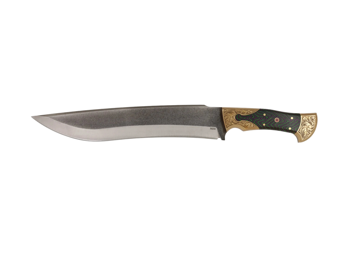 Messerfieber Emir 265 N690 handgefertigtes Unikatmesser mit Micarta-Griff