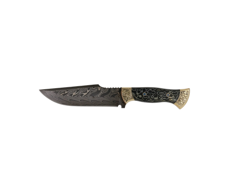 Messerfieber Vizier 142 Damascus handgefertigtes Damastmesser mit Micarta-Griff
