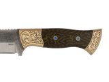 Detailaufnahme Messerfieber Saray 220 N690 mit dekorativem Micarta-Griff