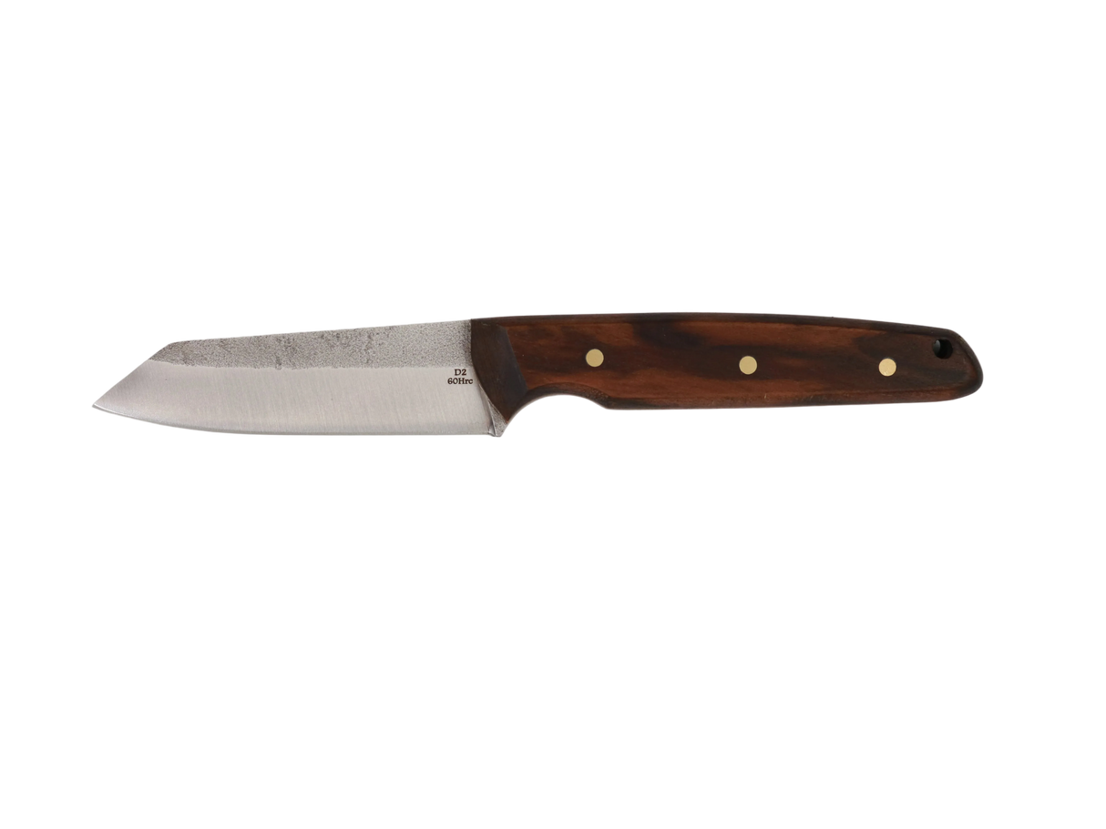 Woodpecker Scout D2 Messer mit dunklem Walnussholzgriff und 95 mm Klinge