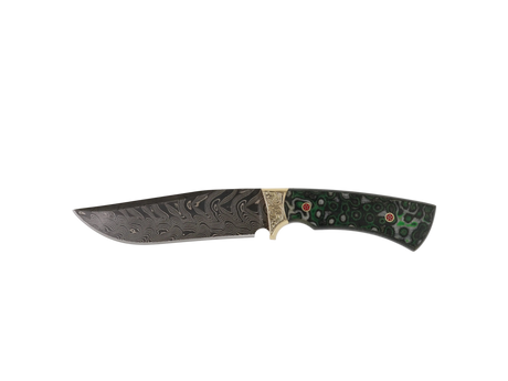 Messerfieber Arkan 130 Damast handgefertigtes Unikatmesser mit Micarta-Griff