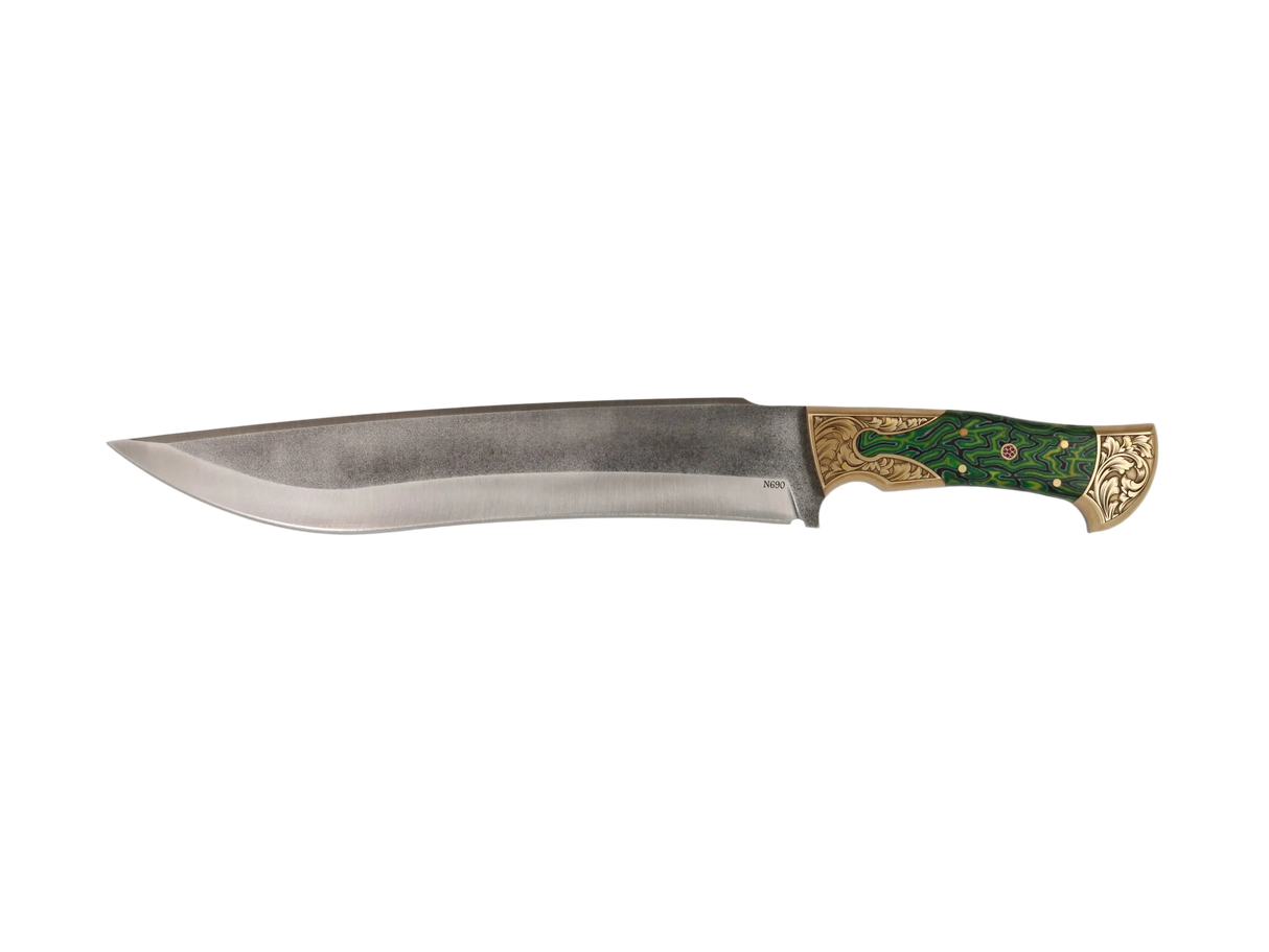 Messerfieber Emir 265 N690 handgefertigtes Unikatmesser mit Micarta-Griff