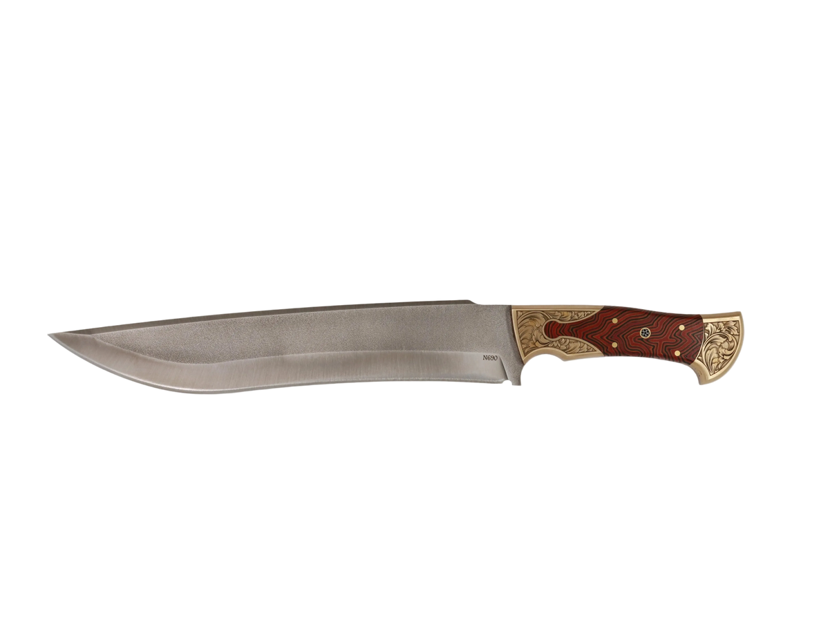 Messerfieber Emir 265 N690 handgefertigtes Unikatmesser mit Micarta-Griff
