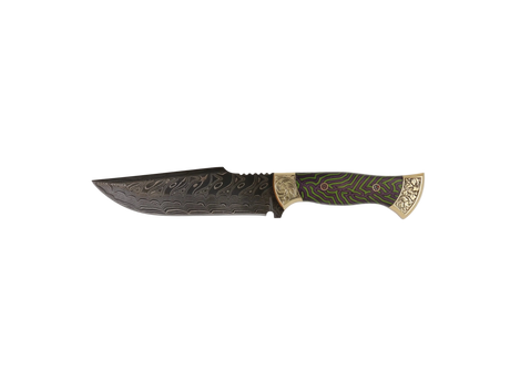 Messerfieber Vizier 142 Damascus handgefertigtes Damastmesser mit Micarta-Griff