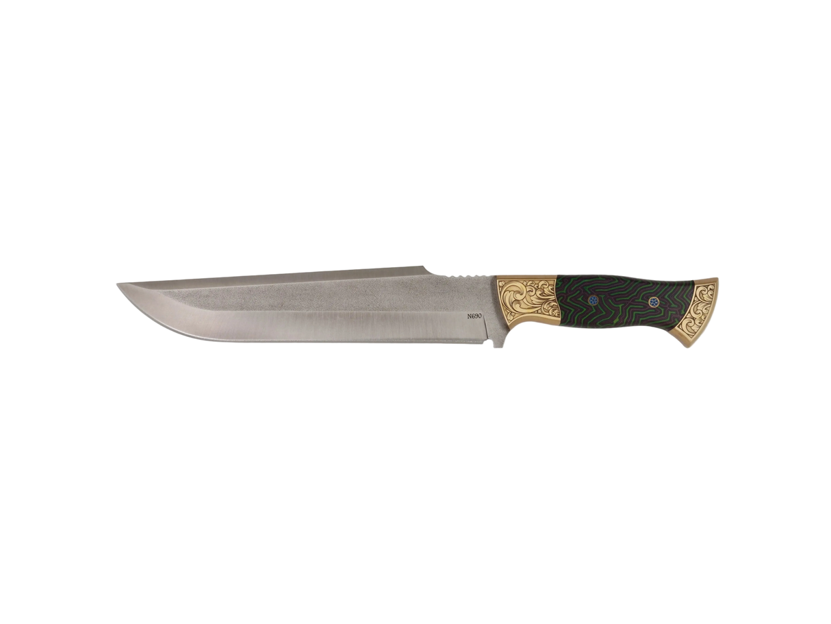 Messerfieber Saray 220 N690 handgefertigtes Unikatmesser mit Micarta-Griff