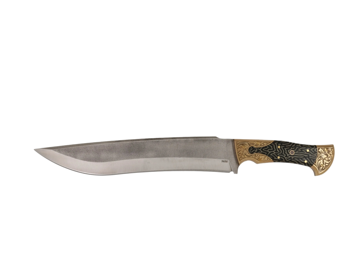 Messerfieber Emir 265 N690 handgefertigtes Unikatmesser mit Micarta-Griff