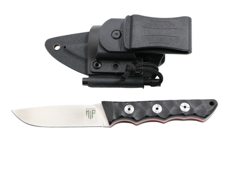 Aurora Messer mit Kydexscheide – Scheide im Profil, vorbereitet für schnellen Zugriff