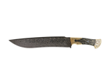 Messerfieber Emir 265 Damaststahl handgefertigtes Unikatmesser mit Micarta-Griff