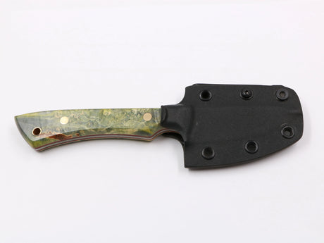 Farbspitzla – mit Kydex-Scheide, Frontansicht