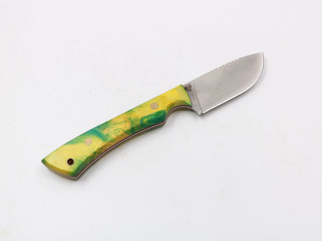 Messerfieber Farbzwerge – gelb/grün Griff, Messer + Kydex-Scheide, sichere Trageoptionen, EDC-Messer