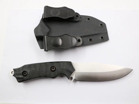 Taktisches Full-Tang-Messer Das Große Böse mit Kydex-Scheide, ideal für Outdoor, Bushcraft und Survival.