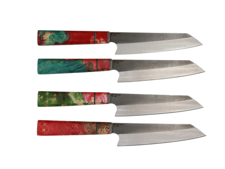 HAWK KNIFE N690 Set handgefertigter Kiritsuke Küchenmesser mit verschiedenen Resin Griff Designs
