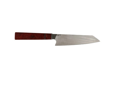 HAWK KNIFE N690 Kiritsuke Küchenmesser handgefertigt mit rotem Resin Holzgriff
