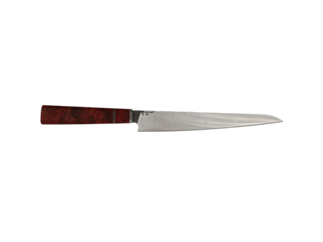 Sujihiki Küchenmesser N690 mit roter Holzgriff