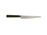 Sujihiki Küchenmesser N690 mit stabilisiertem Griff grün
