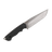 HawkKnife T03 Schwarz Stonewash – feststehendes Messer mit schwarzem Griff und Stonewash-Finish