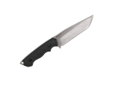 HawkKnife T03 Schwarz Stonewash – feststehendes Messer mit schwarzem Griff und Stonewash-Finish