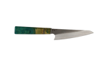HAWK Knife Honesuki N690 mit türkis orangem stabilisiertem Holzgriff