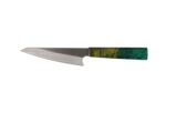 HAWK Knife Honesuki N690 mit türkis orangem stabilisiertem Holzgriff