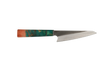 HAWK Knife Honesuki N690 mit türkis rotem stabilisiertem Holzgriff